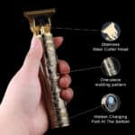 Vintage T9 USB Hair Clipper For Men Beard Shaver Hair New Barber Beard trimmer ( Plastic)