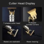 Vintage T9 USB Hair Clipper For Men Beard Shaver Hair New Barber Beard trimmer ( Plastic)
